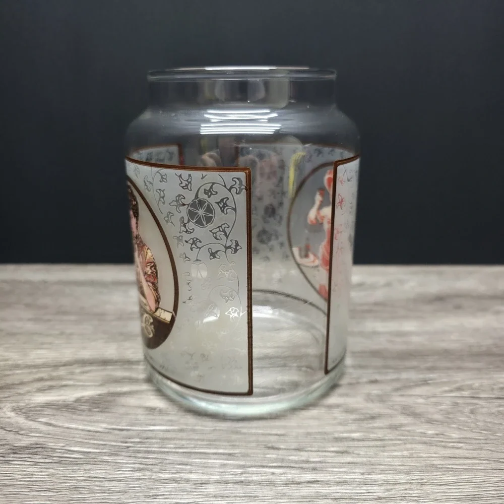 Vintage Pepsi-Cola Glass Jar Container